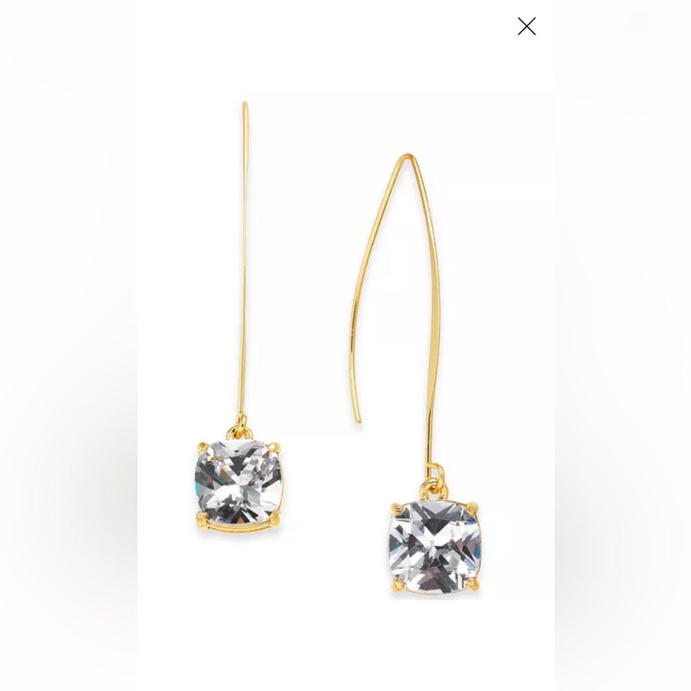 INC - Cubic Zirconia Dangle Earring / Statement Earring / diamond Earrings